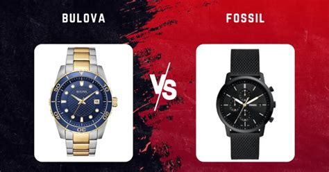 bulova vs fossil watches.